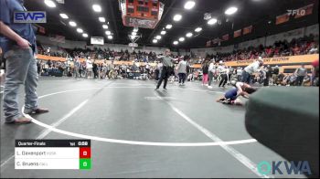 67 lbs Quarterfinal - Luke Davenport, Husky Wrestling Club vs Creed Bruens, Carl Albert