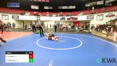 105 lbs Semifinal - Emerson Luxton, Bartlesville Wrestling Club vs Brantley Mattison, Raw Wrestling Club