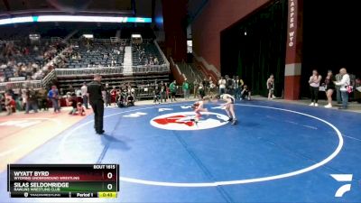 71 lbs Semifinal - Wyatt Byrd, Wyoming Underground Wrestling vs Silas Seldomridge, Rawlins Wrestling Club