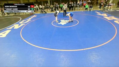 165 lbs Cons. Round 3 - Jeramy Hamm, Niles Notre Dame vs Aden Mendoza, Unattached