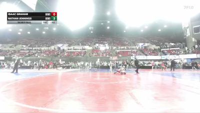 54 lbs Semifinal - Nathan Jennings, Buzzsaw Wrestling Club vs Isaac Graham, Natrona Colts