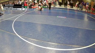 56 lbs Quarters - Macie Ensley, Middleton Wrestling Club vs Aubrey Smith, Montrose Elite