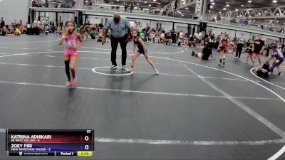 57 lbs Finals (2 Team) - Charlotte Priester, PA West Yellow vs Tyanna Evans, MGW Something Wicked