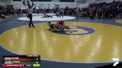 120 lbs Champ. Round 2 - Hansel Acte`10, Eisenhower vs Jacob Solano, Etiwanda