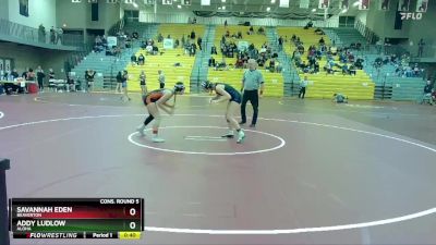 115 lbs Cons. Round 5 - Savannah Eden, Beaverton vs Addy Ludlow, Aloha