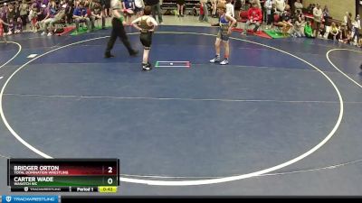 78 lbs Cons. Round 2 - Carter Wade, Wasatch WC vs Bridger Orton, Total Domination Wrestling