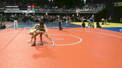 5A 126 lbs Champ. Round 1 - Chuck Stevens, Leander Rouse vs Ayden Flores, Mission Sharyland Pioneer