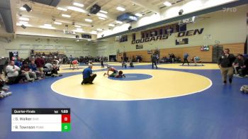 129 lbs Quarterfinal - Gage Walker, Bixby (OK) vs Billy Townson, Poway