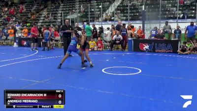 92 lbs Quarterfinal - Edward Encarnacion Iii, MD vs Andreas Medrano, ID