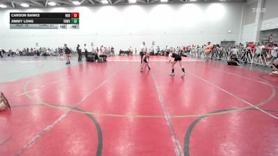 90 lbs Rr Rnd 3 - Carson Banks, Indiana Outlaws Red - EL vs Jimmy Long, TDWC Minions Blue - EL