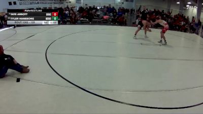 129 lbs Champ. Round 2 - Tate Abbott, Big Red Wrestling Club vs Tyler Haneborg, Midwest Destroyers Wrestling Club