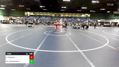 175 lbs Consi Of 32 #1 - Kane Rosario, TX vs Mario Hutcherson, PA