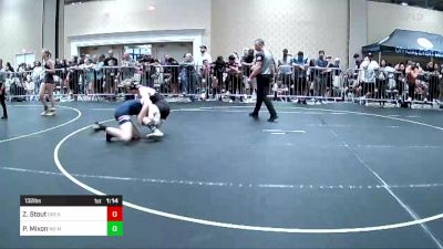 132 lbs Round Of 64 - Zach Stout, Great Oak HS vs Payton Mixon, No Mercy