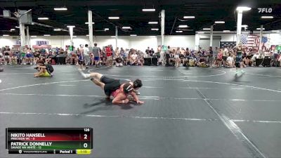 126 lbs Round 1 (6 Team) - Nikito Hansell, Precision WC vs Patrick Donnelly, Savage WA White