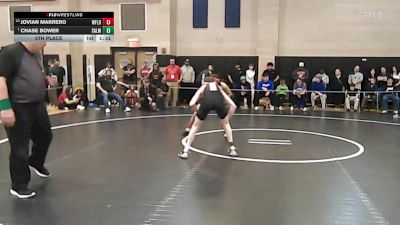 106 lbs 5th Place - Jovian Marrero, Westfield vs Chase Bower, Salem