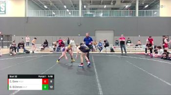 92 lbs Round 7 (10 Team) - Dominic DiZenzo, Team Shutt vs Connor Gore, Wolfpack WC