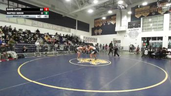 144 lbs Cons. Round 2 - Matteo Giron, Calvary Chapel vs David Gates, Mayfair