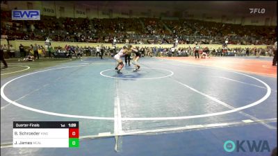 105 lbs Quarterfinal - Brailyn Schroeder, Kingfisher vs Jaylianna James, Mcalester Youth Wrestling