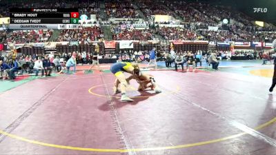 A - 175 lbs Quarterfinal - Brady Hout, Ronan vs Deegan Tvedt, Custer Co. (Miles City)