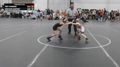 48 lbs Round 2 (4 Team) - Trey Sanders, Mat Assassins Black vs Greyson Godfrey, Brawler Elite