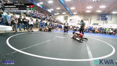 88 lbs Quarterfinal - Case Henson, Wagoner Takedown Club vs Caiden Grizzard, Wagoner Takedown Club