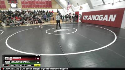 120 2B Semifinal - Tanner Grooms, Okanogan vs Jesse Velazquez Garcia, Tonasket