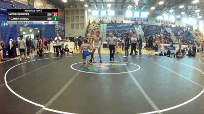 150 lbs Cons. Round 5 - Levi Wentz, Top Gun Wrestling Academy vs Nolan West, Brevard FCA