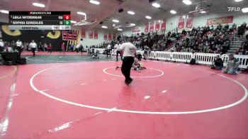 110 lbs Semifinal - Leila Witzerman, Peninsula vs Sophia Gonzales, Clovis East