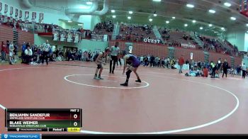 100 lbs Cons. Round 4 - Blake Weimer, Noblesville Wrestling Club vs Benjamin Sandefur, Whiteland Wrestling Club