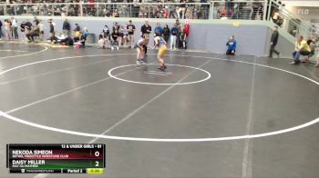 81 lbs Semifinal - Daisy Miller, Mat-Su Matmen vs Nekoda Simeon, Bethel Freestyle Wrestling Club