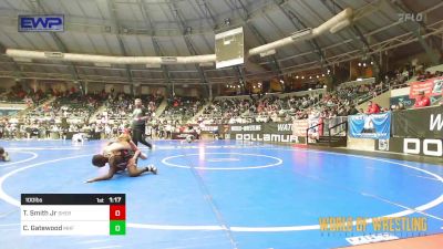 100 lbs Round Of 32 - Tevin Smith Jr, Sherman Challengers vs Cooper Gatewood, Mt. Home Flyers