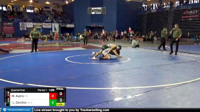 165 lbs Quarterfinal - Louis Cerchio, Delbarton vs Macon Ayers ...