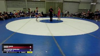 125 lbs Round 3 (6 Team) - Sadie Davis, Georgia vs Mackenzie English, California Red