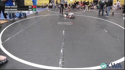 60 lbs Quarterfinal - Ryder Vessar, Grover Rains Wrestling Club vs Kash Knapski, Kingfisher YellowJackets