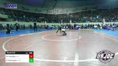 80 lbs Round Of 32 - Mason Heredia, Randall Youth Wrestling Club vs Romeo Rodriguez, Woodward Youth Wrestling