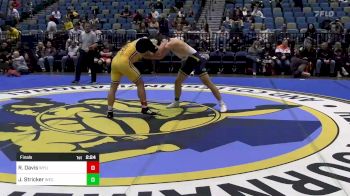 174 lbs Final - Riley Davis, Wyoming vs Jared Stricker, Wisconsin-Eau Claire