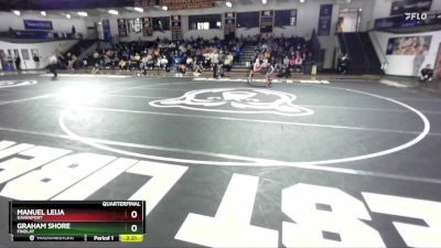 125 lbs Quarterfinal - Manuel Leija, Davenport vs Graham Shore, Findlay