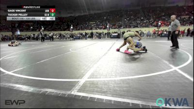 120 lbs 7th Place - Gage Vincent, Lions Wrestling Academy vs Tucker Pelley, D3 Wrestling Cluib