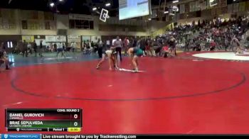 170 lbs Cons. Round 2 - Daniel Gurovich, Camarillo vs Brae Sepulveda, La Costa Canyon