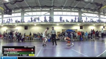 126 lbs Champ. Round 2 - Dylan Bennett, Midwest Xtreme Wrestling vs Gage Rutan, Columbus East Wrestling Club