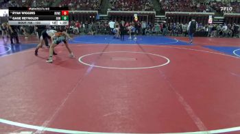 123 lbs Champ. Round 3 - Ryan Wiggins, Forsyth Wrestling Club vs Gage Reynolds, Snake River Youth Wrestling Cl