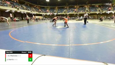 165 lbs Cons. Round 3 - Alcantar Medrano, Beardstown vs Jah Harris, Downers Grove South