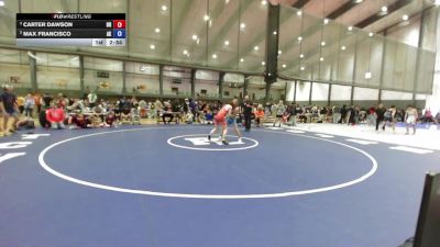 Junior Boys GR - 120 lbs Semis - Carter Dawson, OR vs Max Francisco, AK