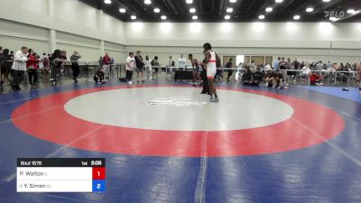 150 lbs C-semi - Pierre Walton, Illinois vs Yanik Simon, Alabama