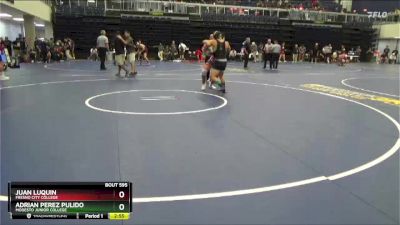 184 lbs Cons. Round 5 - Adrian Perez Pulido, Modesto Junior College vs Juan Luquin, Fresno City College