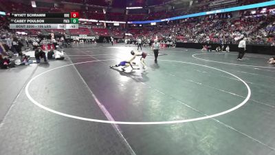 106 lbs Cons. Quarters - Casey Poulson, Palmyra-Eagle vs Wyatt Schramm, Riverdale