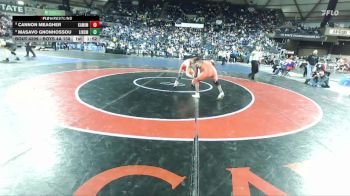 Boys 4A 138 lbs Champ. Round 2 - Cannon Meagher, Kamiakin vs Masavo Gnonhossou, Lincoln (Seattle)
