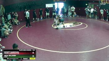 133 lbs Cons. Round 3 - Wyatt Sandoval, Vacaville Wrestling Club vs Nick Bulanin, EGWA