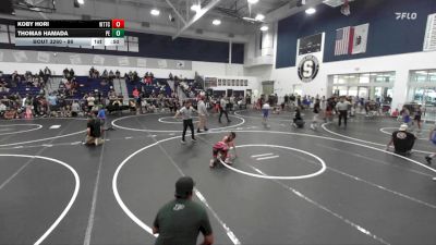 86 lbs Cons. Semi - Thomas Hamada, Poway Elite vs Koby Hori, World Team Training Center
