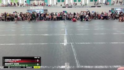 190 lbs Cons. Round 5 - Bennett Sams, Coastal Glynn Wrestling Club vs Arron McCarty, Dark Knights